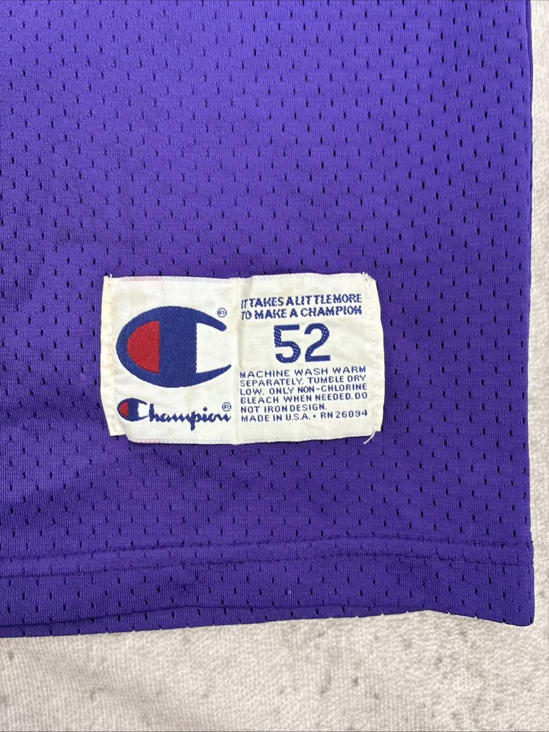 Vintage Minnesota Vikings Robert Smith Champion Jersey Size 52 NFL