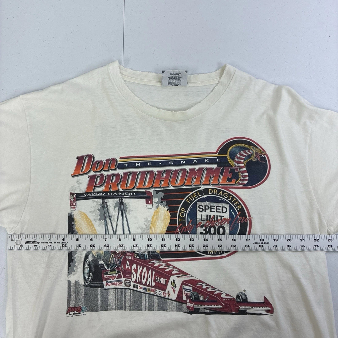 Vintage Don Prudhomme Racing T-Shirt Size XL 1993 90s