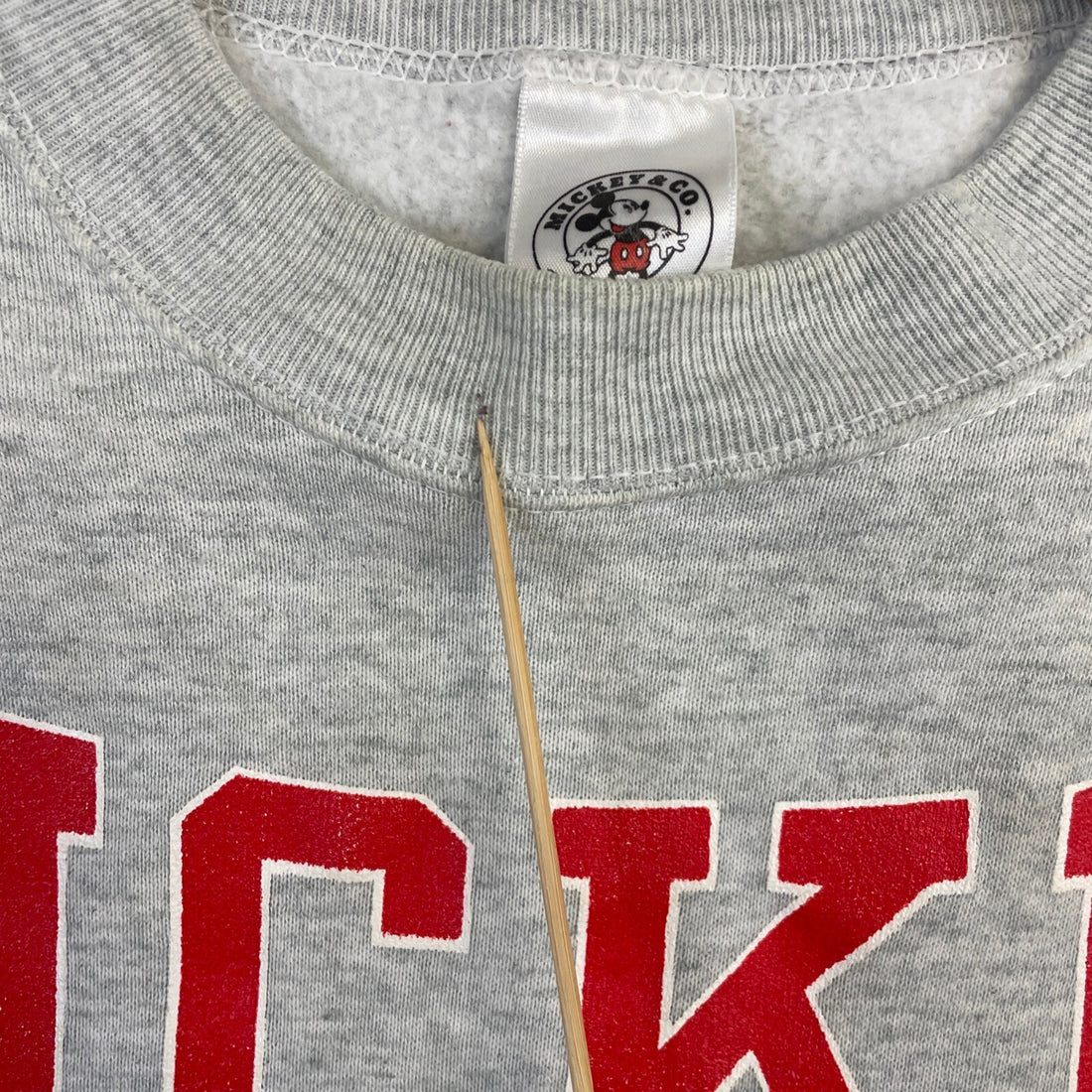 Vintage Mickey Mouse University Disney Crewneck Sweatshirt Size XL