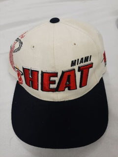 Vintage Miami Heat Sports Specialties Shadow Snapback Hat OSFA