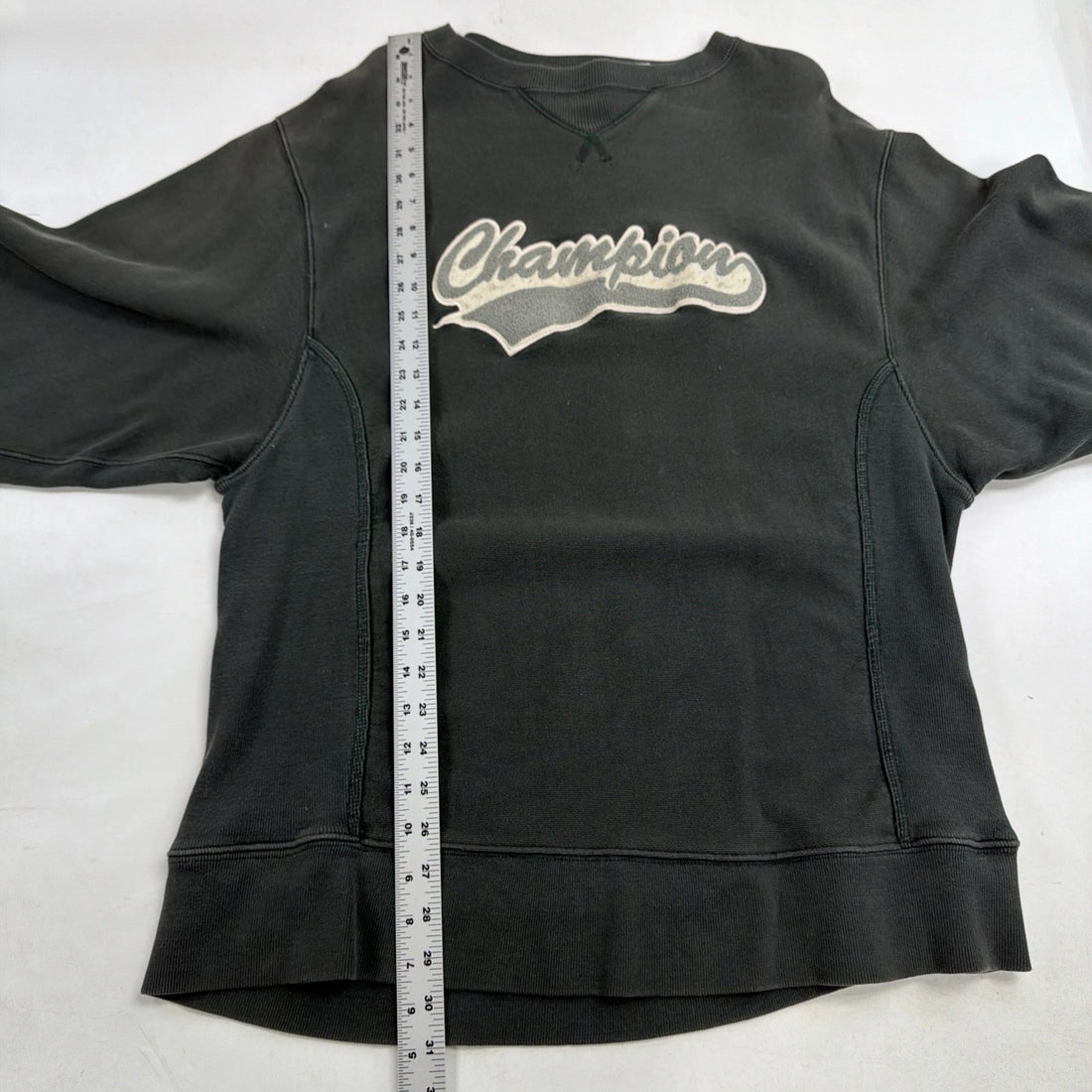 Champion Spell Out Crewneck Sweatshirt Size XL Green