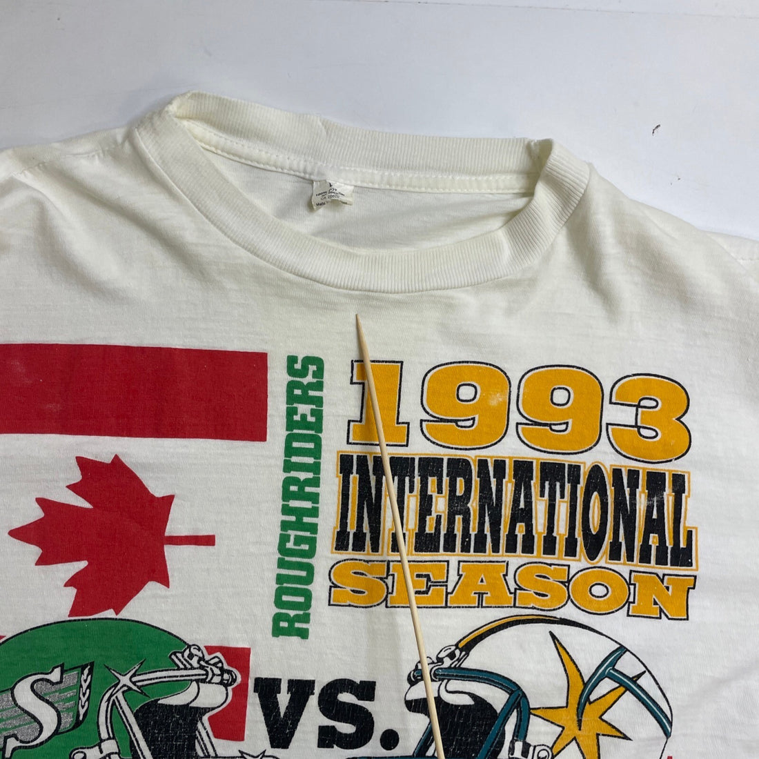 Vintage Roughriders Gold Miners T-Shirt Size Large 90s CFL