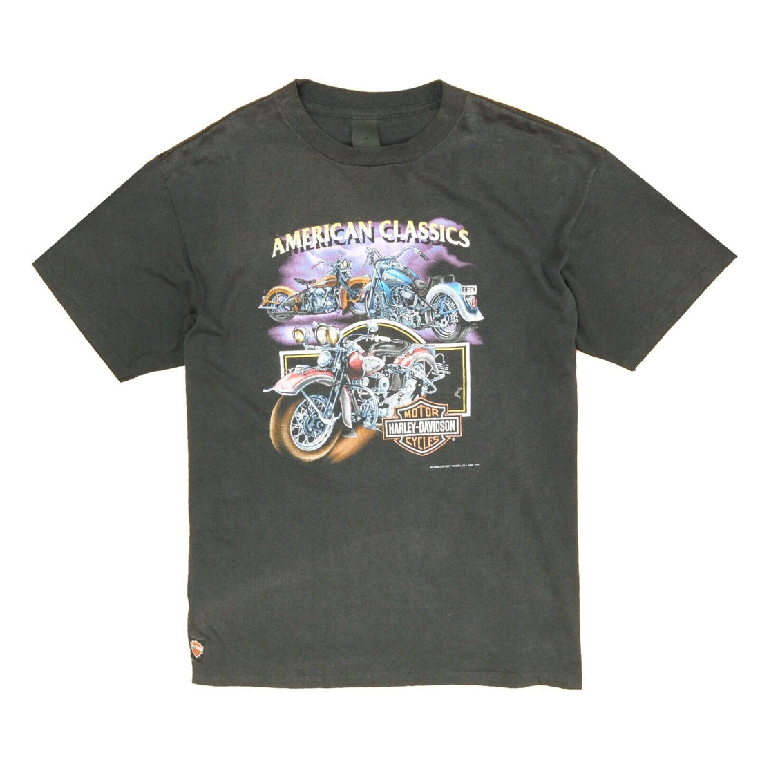 Vintage Harley Davidson 3D Emblem American Classics T-Shirt Size XL 1992 90s