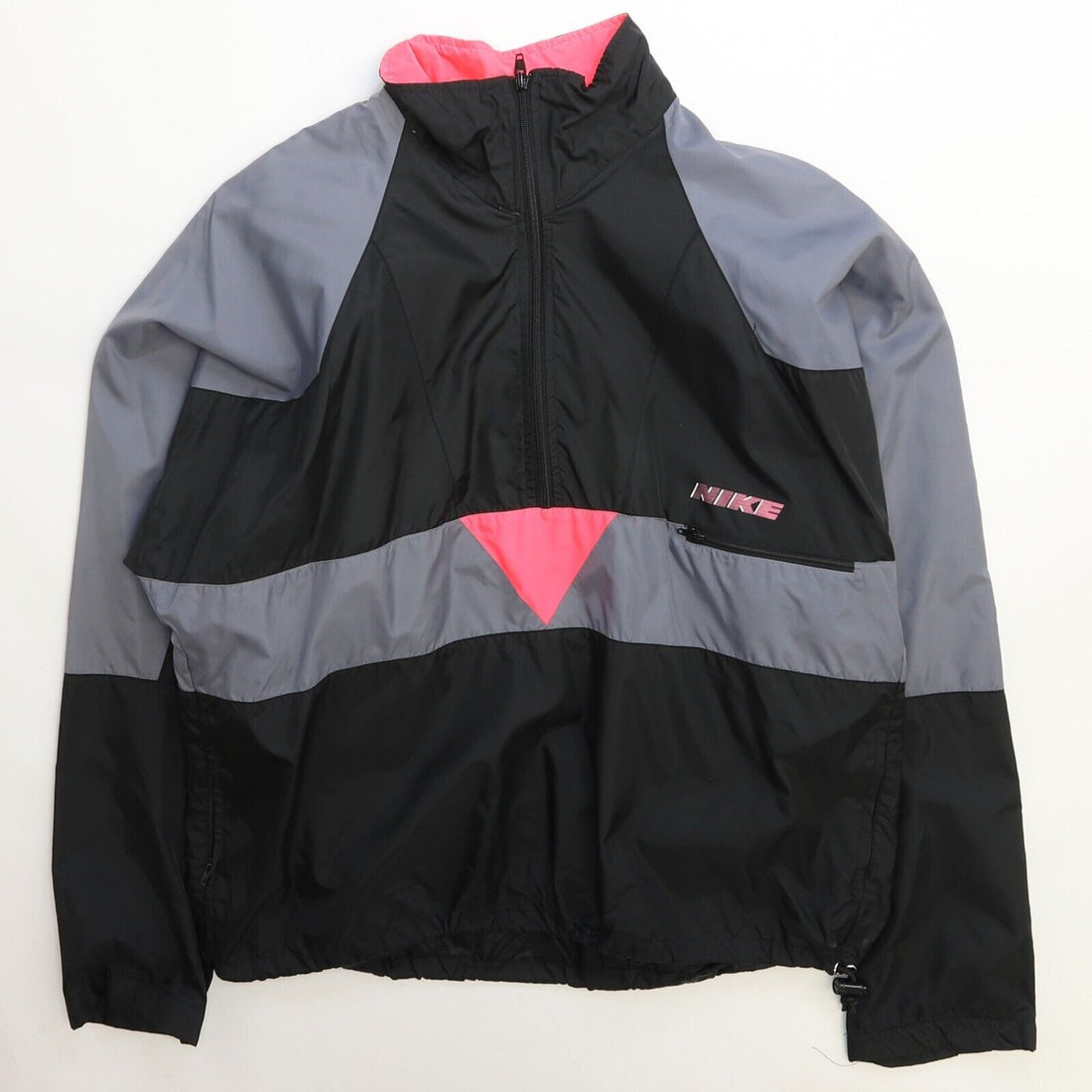 Vintage Nike Windbreaker Light Jacket Size Medium Black 80s 90s