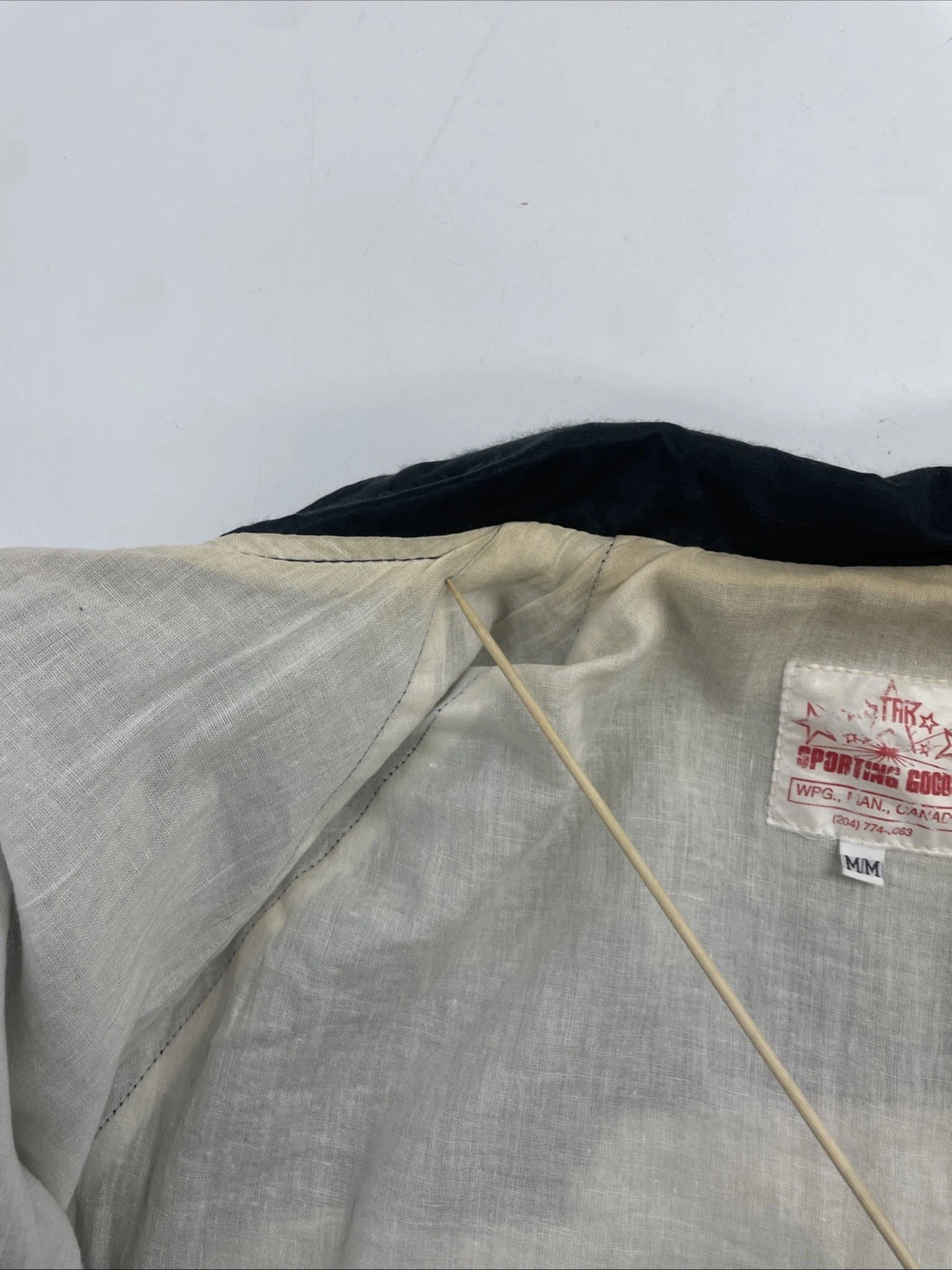 Vintage 1966 Imperial Satin Bomber Jacket Size Medium Auto