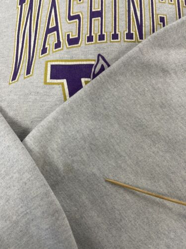 Vintage Washington Huskies Sweatshirt Crewneck Size 2XL 90s NCAA