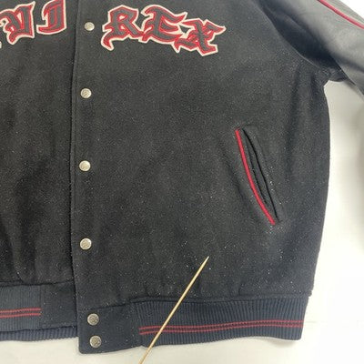 Vintage Avirex Leather Wool Varsity Jacket Size 3XL Y2K