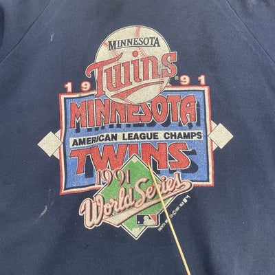 Vintage Minnesota Twins AL Champions Sweatshirt XL 1991 90s MLB