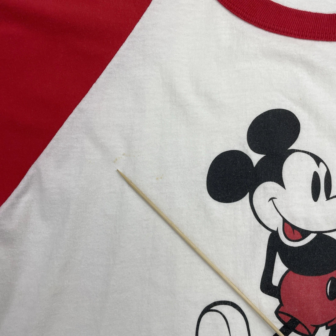 Vintage Mickey Mouse Disneyland Ringer T-Shirt Size XL 90s
