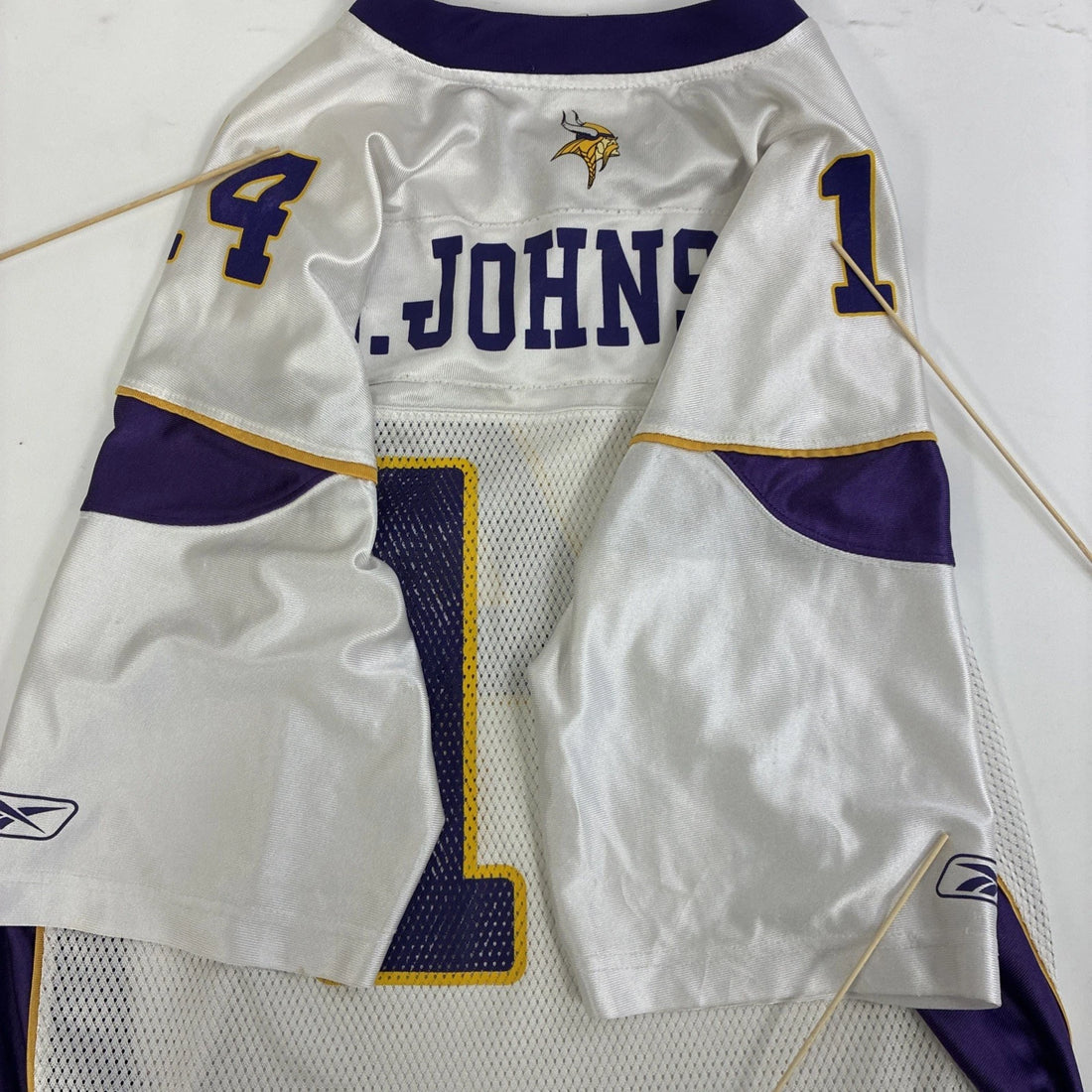 Vintage Minnesota Vikings Brad Johnson Reebok Jersey Size 2XL NFL