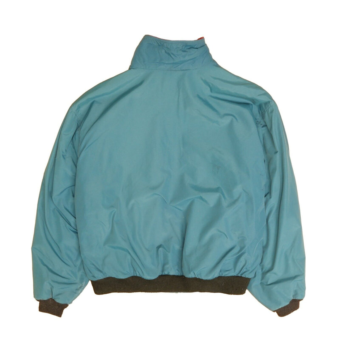 Vintage LL Bean Warm Up Bomber Jacket Size 2XL Teal Fleece Lined