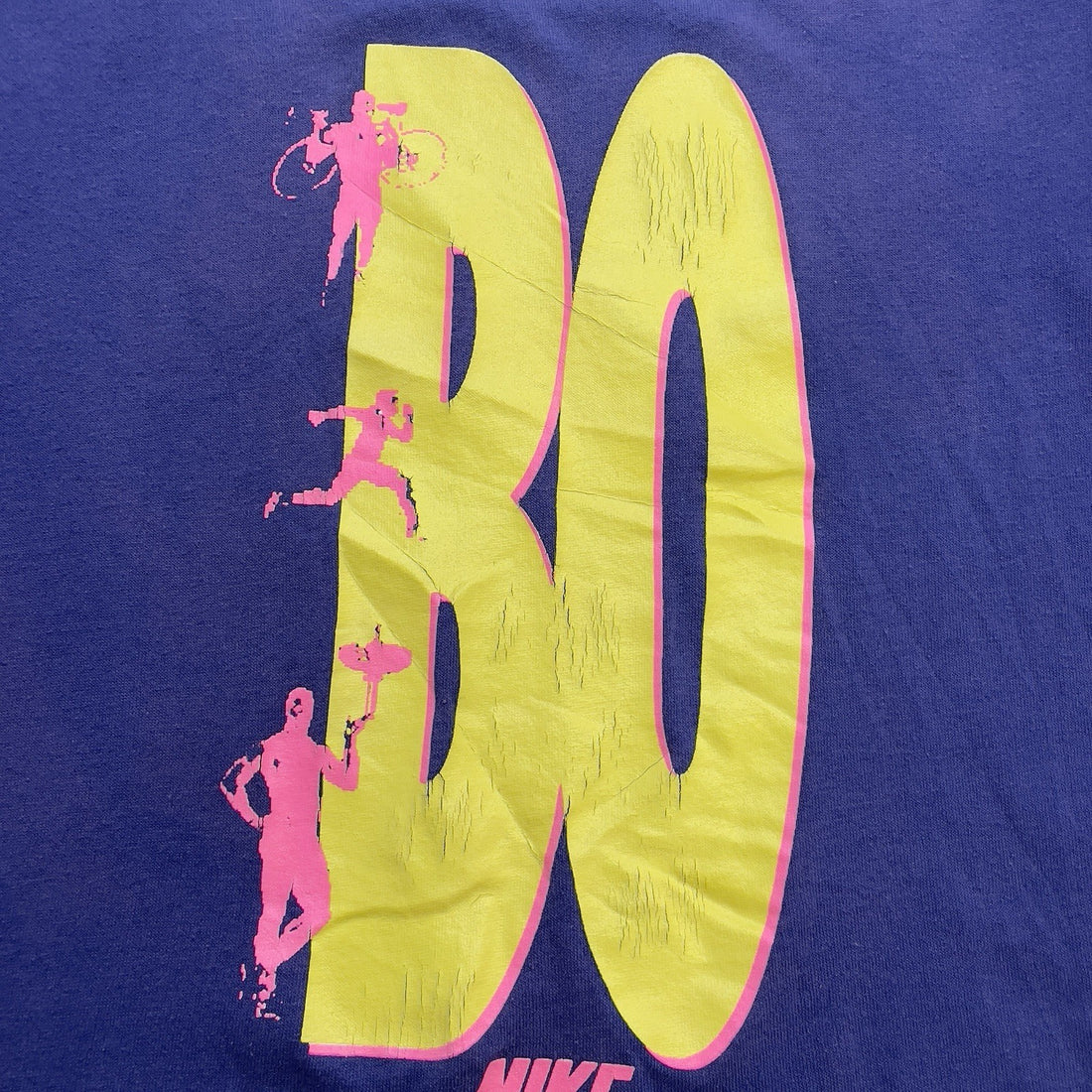 Vintage Bo Jackson Yobogo Nike T-Shirt Size Medium 80s 90s