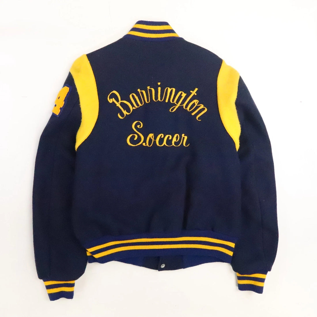 Vintage Barrington Soccer Wool Varsity Letterman Jacket Large