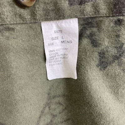 Vintage Woolrich Moose Button Up Shirt Size Large All Over Print