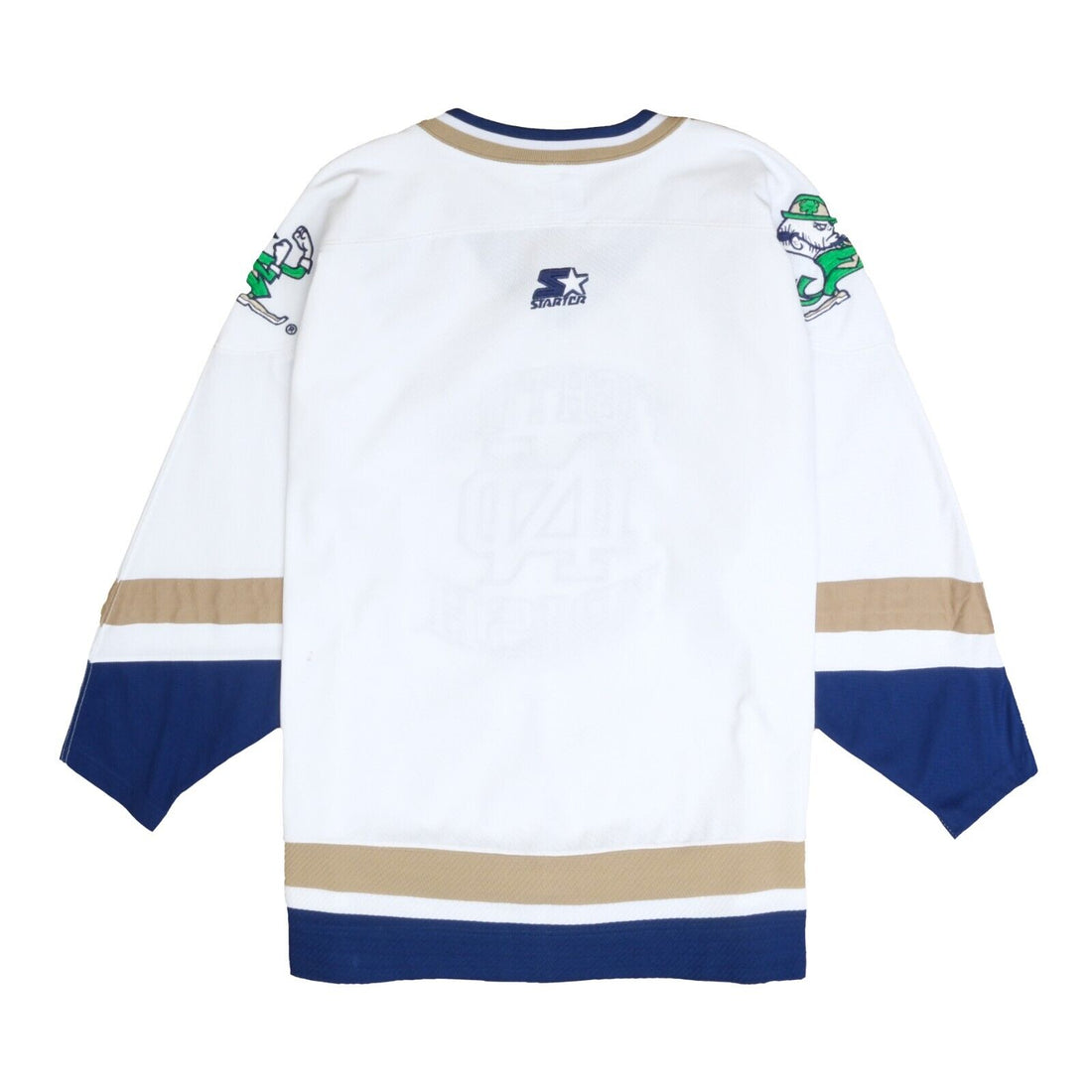 Vintage Notre Dame Fighting Irish Starter Hockey Jersey Size Large 90s NCAA
