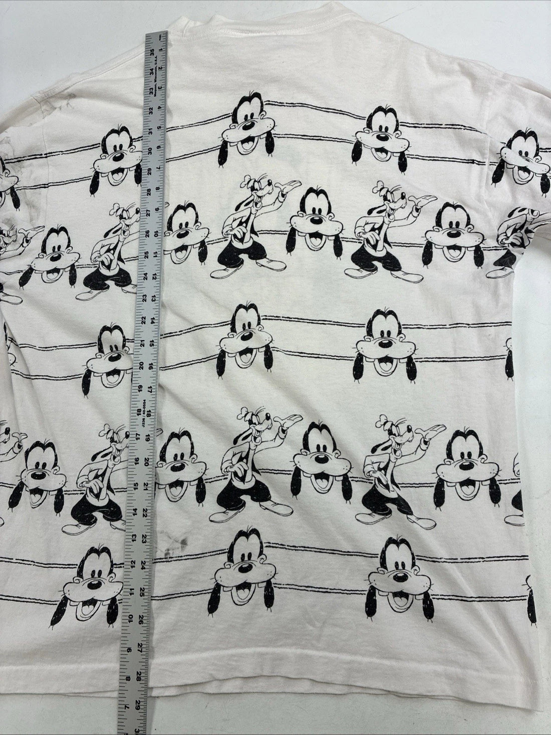 Vintage Goofy Disney Long Sleeve T-Shirt Size XL All Over Print AOP 90s