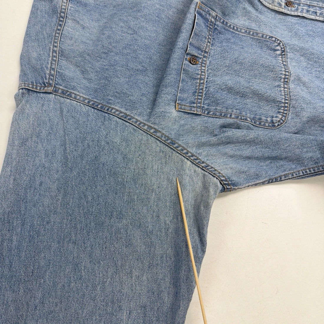 Levi's Denim Button Up Shirt Size 2XL Light Wash Blue