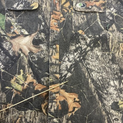 Mossy Oak Camo Button Up Shirt Size 3XL Camouflage