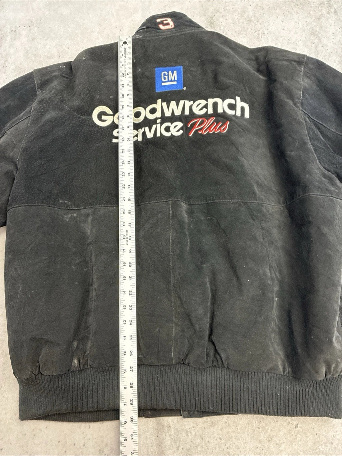 Vintage Dale Earnhardt Goodwrench Leather Suede Racing Jacket 2XL JH Design