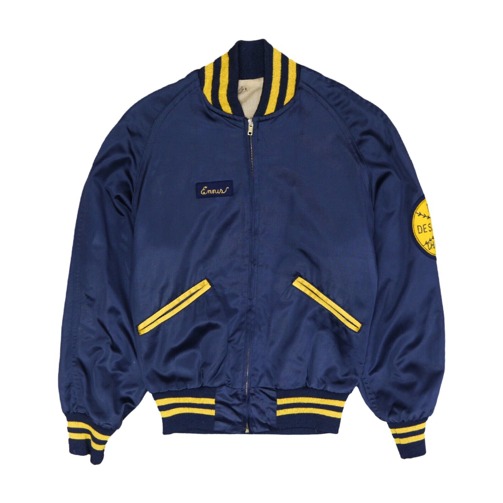 Navy satin hot sale bomber jacket