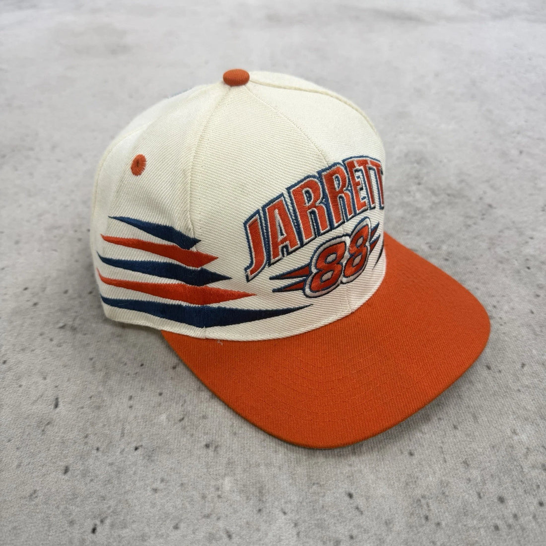 Vintage Dale Jarrett Racing Logo Athletic Snapback Hat Cap OSFA NASCAR