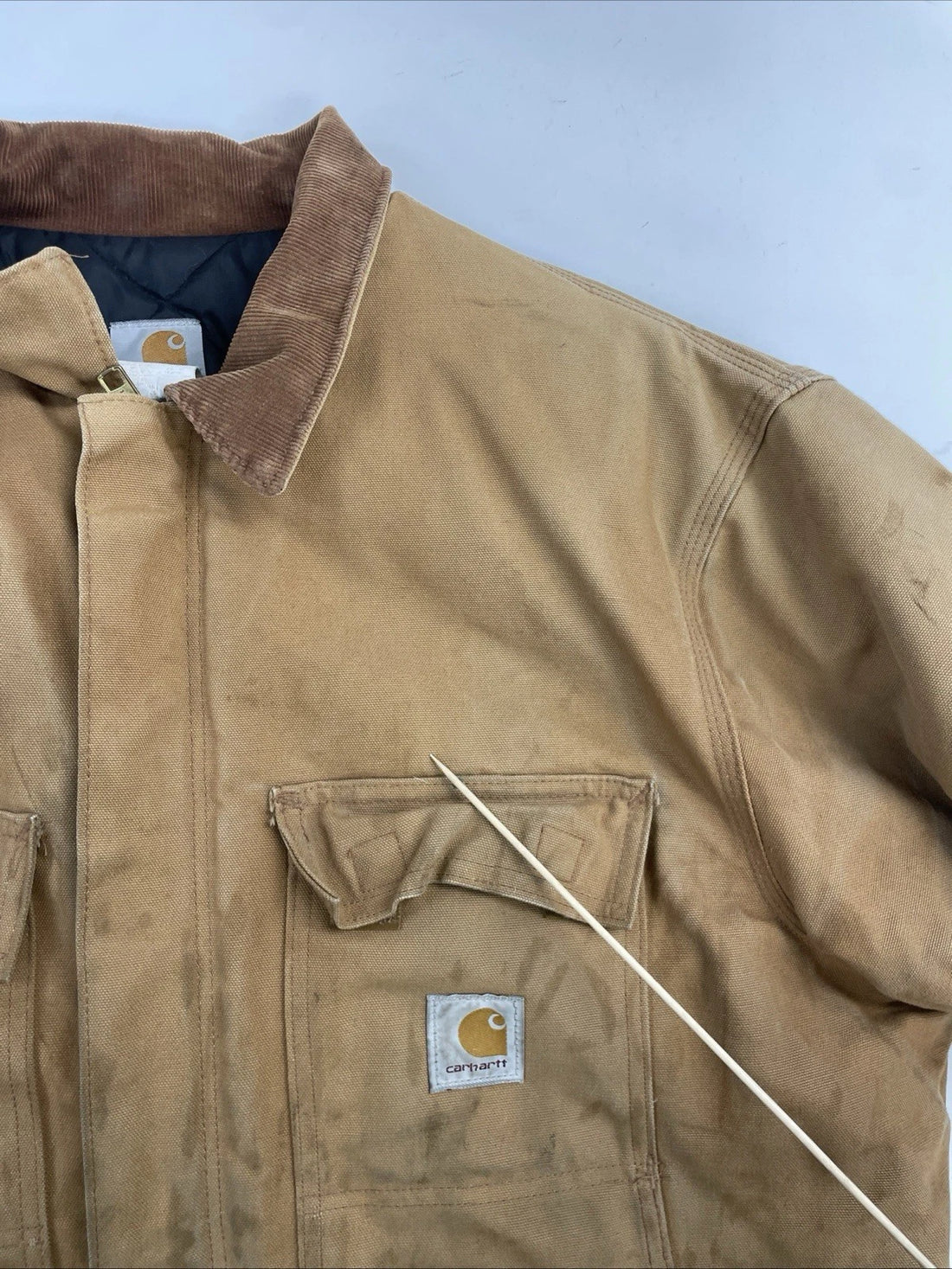 Carhartt Canvas Arctic Work Jacket Size 46 Tall Brown