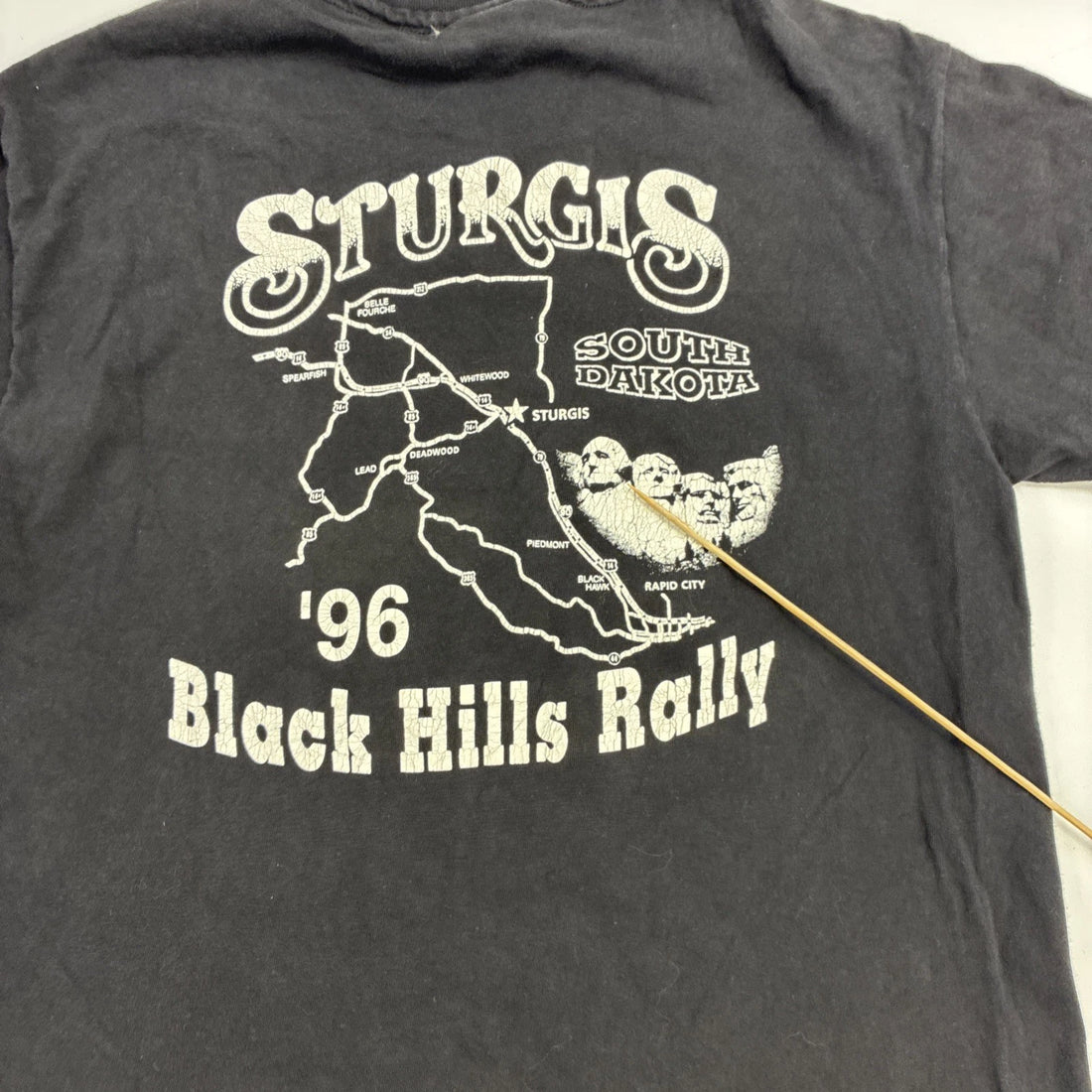 Vintage Harley Davidson Black Hills Rally Sturgis Buffalo T-Shirt Medium 90s
