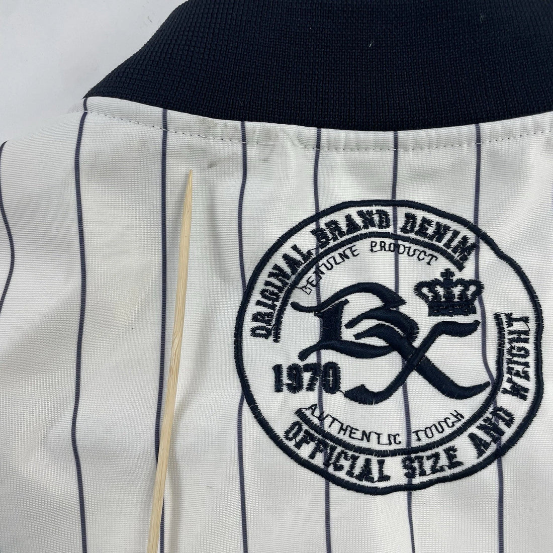 Vintage Brooklyn Express Pinstripe Baseball Jersey Size 2XL Y2K