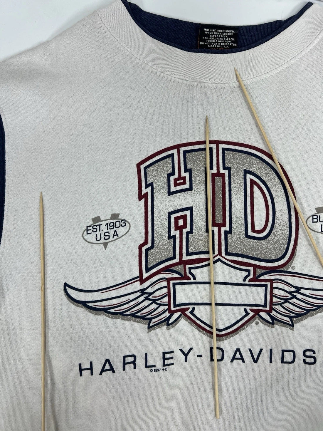 Vintage Harley Davidson Freedom Eagle Crewneck Sweatshirt Size Medium 1997 90s