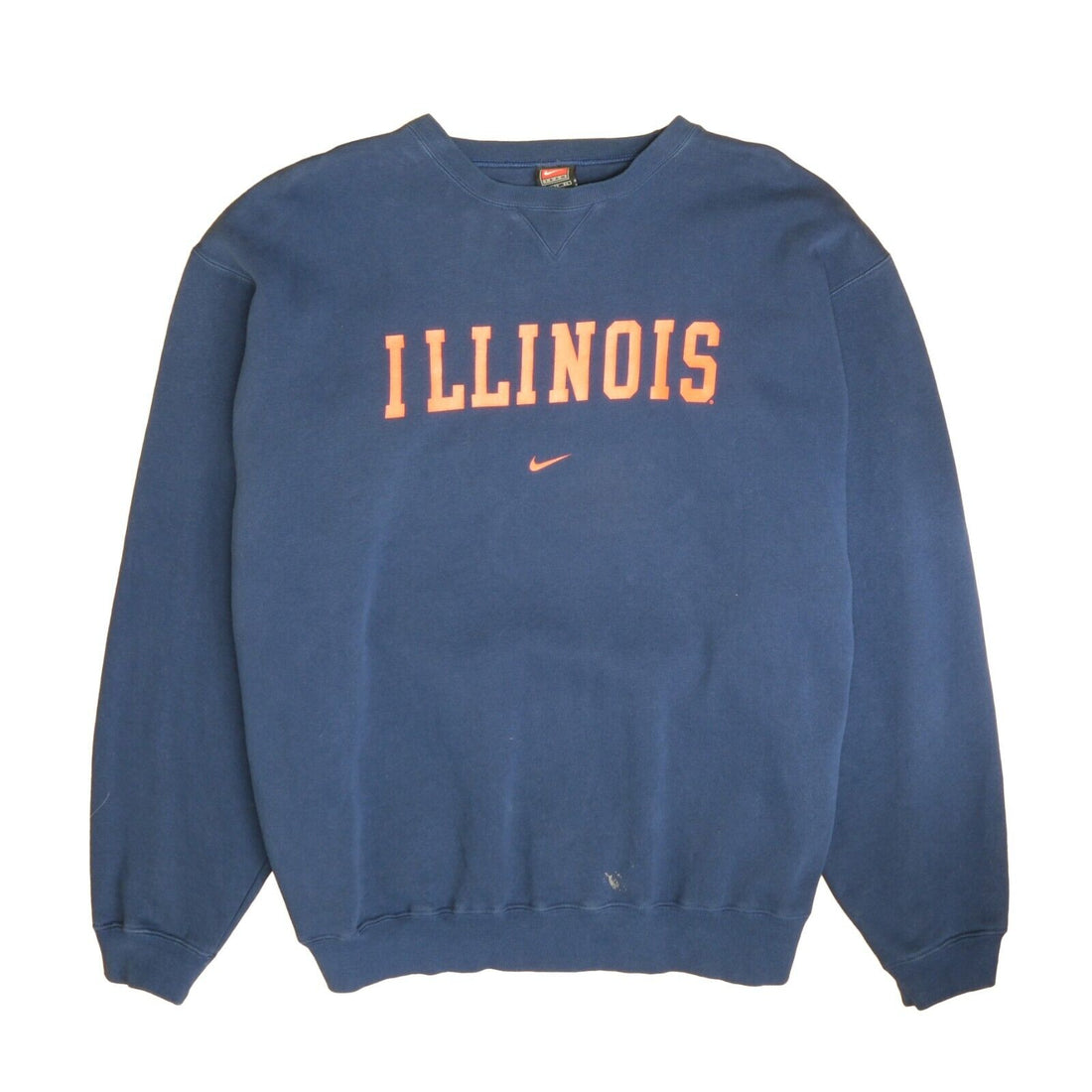 Vintage Illinois Fighting Illini Nike Sweatshirt Crewneck Size XL NCAA