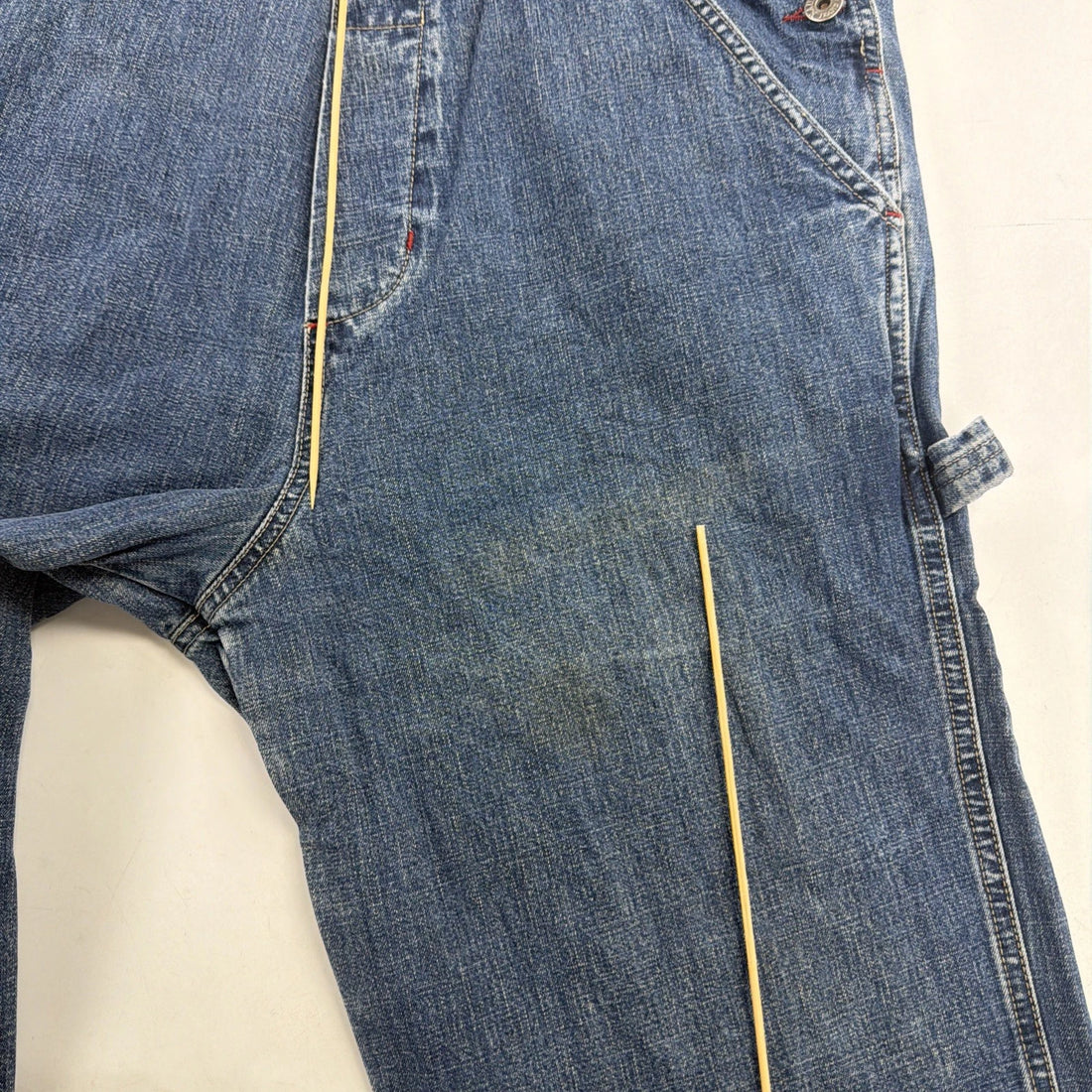 Nautica Denim Overalls Size Medium Blue