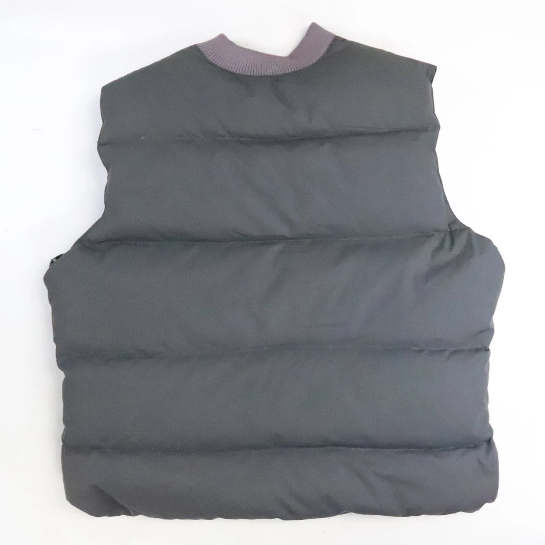 Vintage Puffer Vest Jacket Size XL Gray Insulated