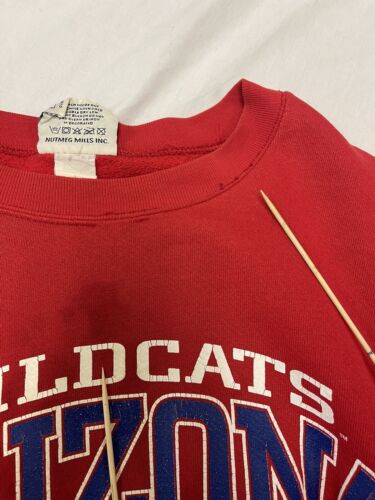 Vintage Arizona Wildcats Lee Sport Sweatshirt Crewneck Size XL Red 90s NCAA