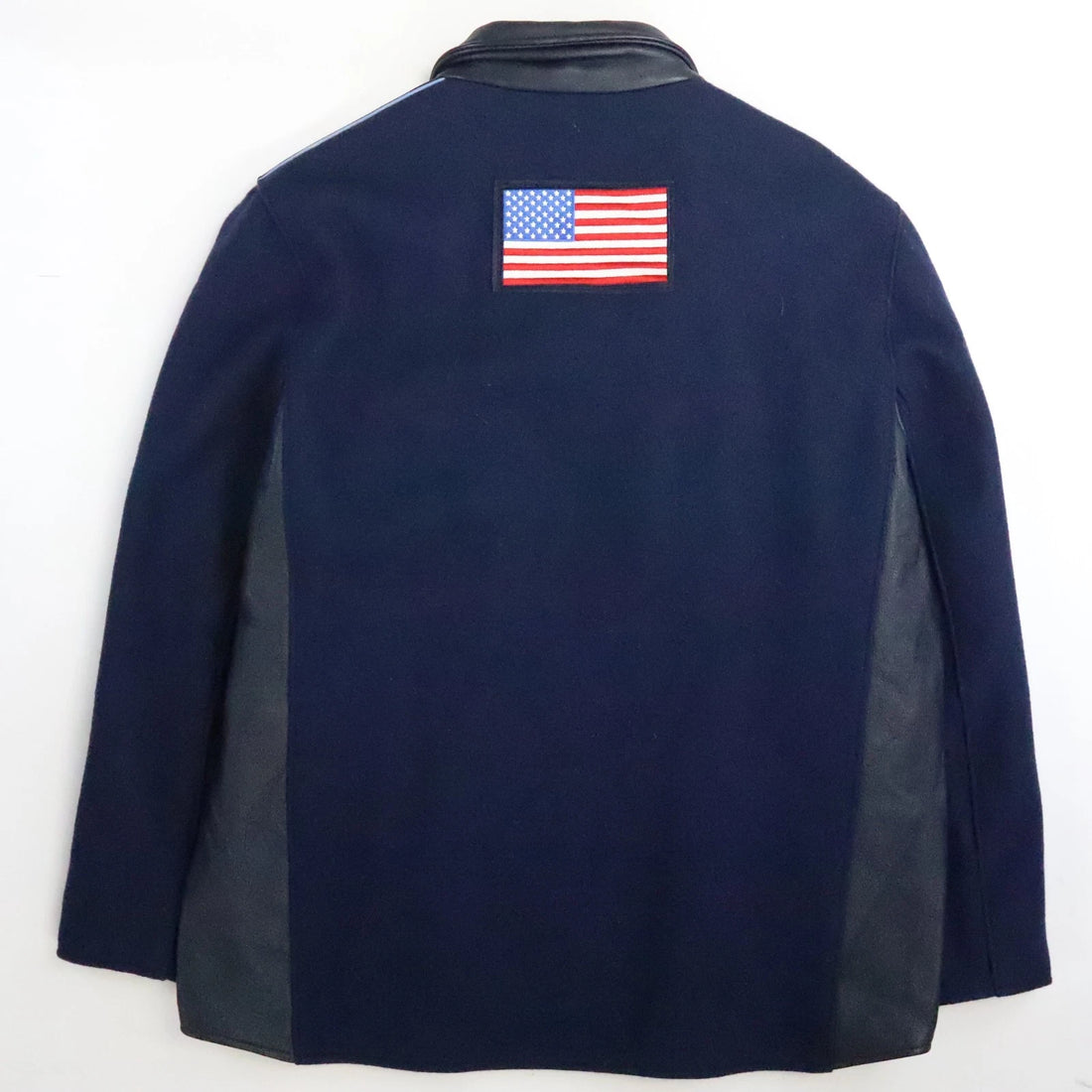 Vintage Roots Team USA Olympics 2002 Wool Leather Varsity Jacket Size Medium