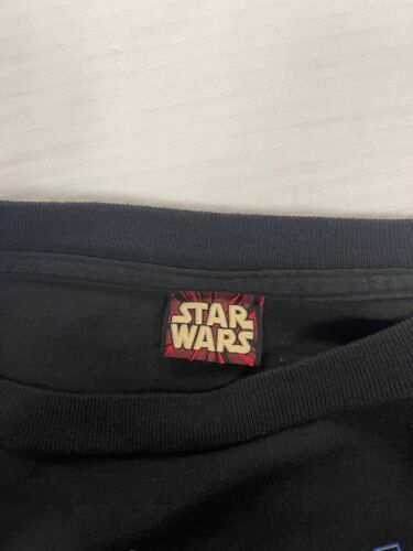Vintage Star Wars Episode I Jedi Vs Sith T-Shirt Size XL Black