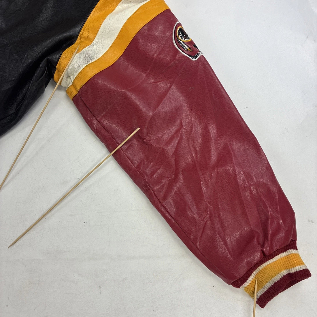 Washington Redskins Faux Leather Varsity Jacket XL NFL