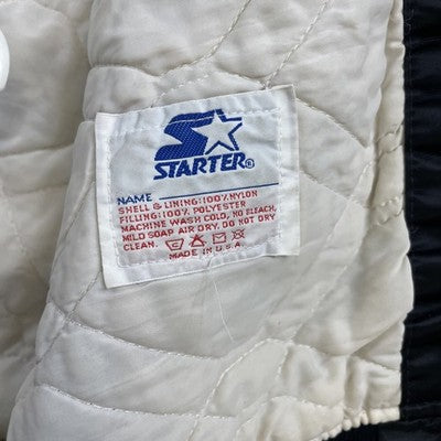 Vintage Chicago White Sox Starter Satin Bomber Jacket Size Medium MLB