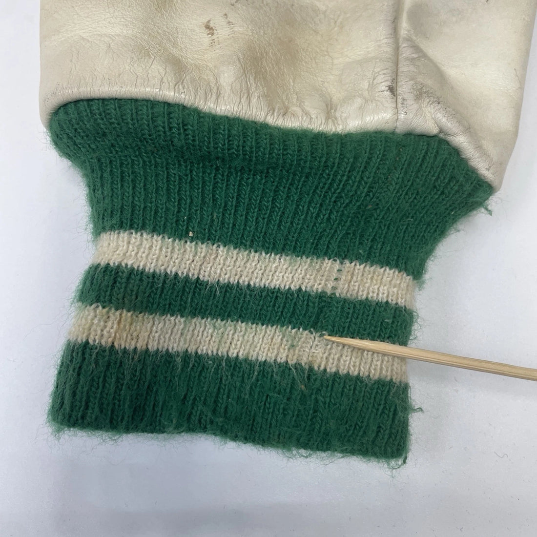 Vintage Wool Letterman Varsity Jacket Size Medium Green 1987 80s