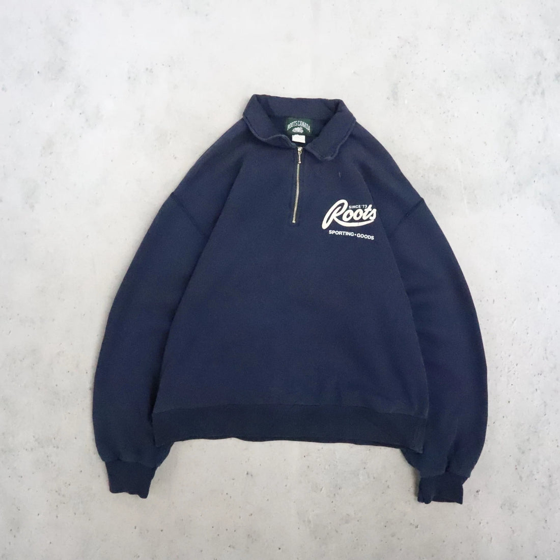 Vintage Roots Canada 1/4 Zip Pullover Sweatshirt Size Medium