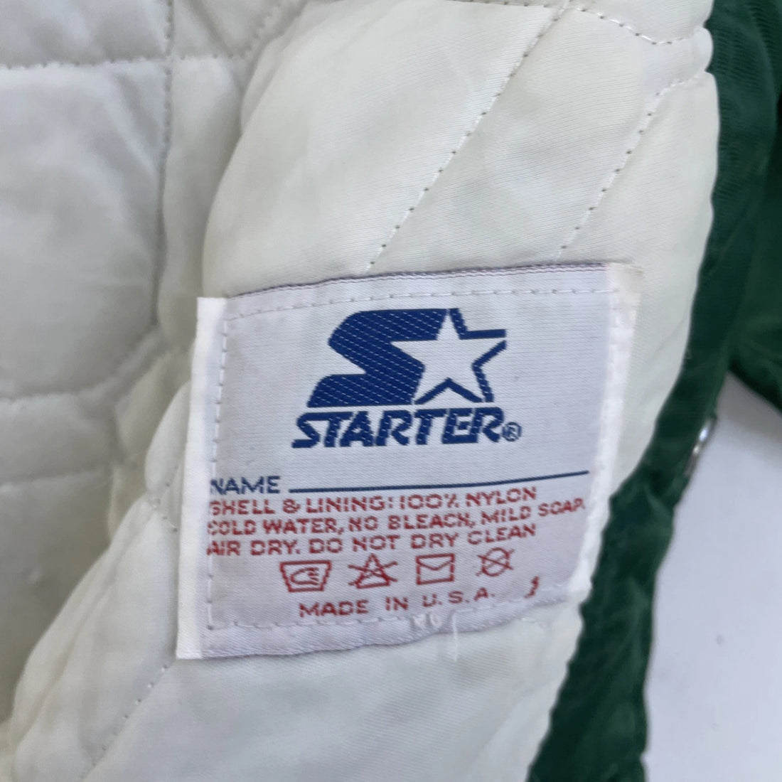 Vintage Miami Hurricanes Starter Satin Bomber Jacket Size XL NCAA