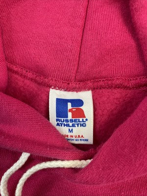 Vintage Russell Athletic Sweatshirt Hoodie Size Medium Pink