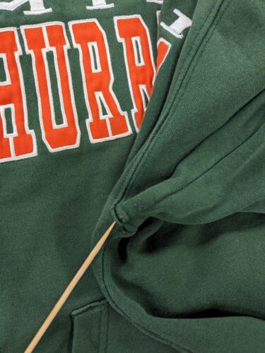 Miami Hurricanes Sweatshirt Hoodie Size Small Green NCAA