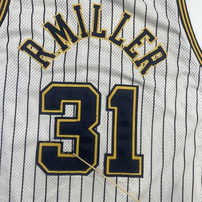 Vintage Indiana Pacers Reggie Miller Authentic Reebok Jersey Size 56 NBA