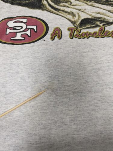 Vintage San Francisco 49ers Riddell T-Shirt Size Small Gray 1996 90s NFL