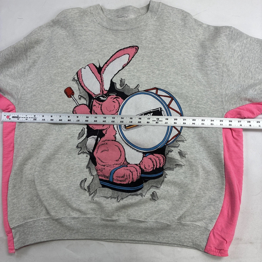 Vintage Energizer Bunny Breakthrough Crewneck Sweatshirt 2XL Batteries Promo 90s