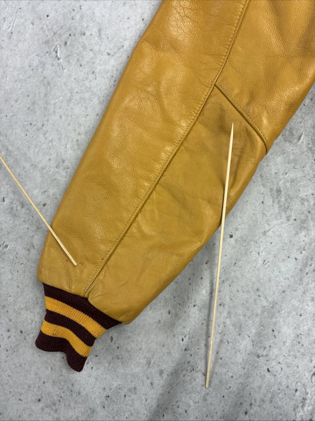 Vintage Dexter Dreadnaughts Soccer Leather Wool Varsity Letterman Jacket Small