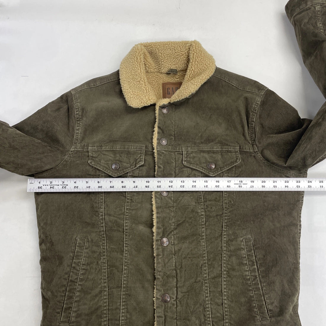 Gap Sherpa Lined Corduroy Trucker Jacket Size Medium