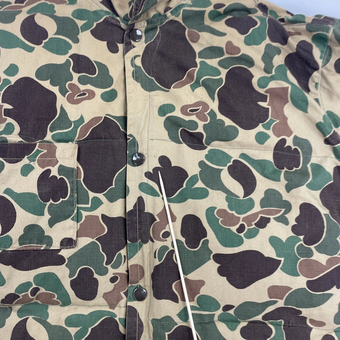 Vintage Camo Puffer Jacket Size XL Insulated