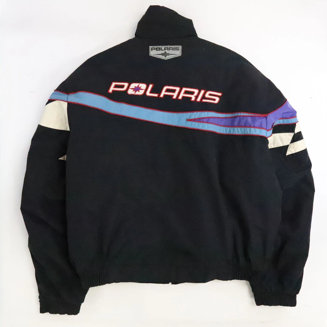 Vintage Polaris Snowmobile Racing Puffer Bomber Jacket Size 2XL