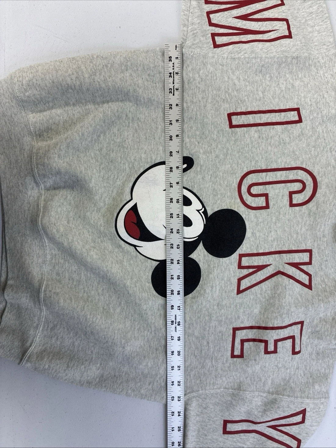 Vintage Mickey Mouse Disney Crewneck Sweatshirt Size XL Spell Out